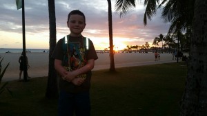 Sunset in Honolulu 